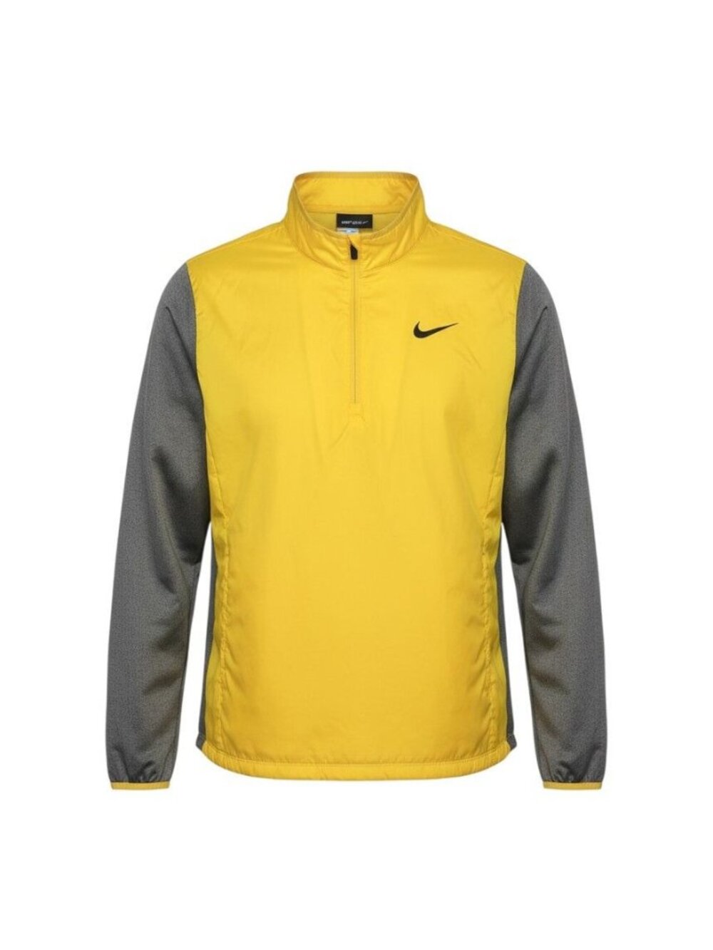 Nike Golf Mens Yellow & Gray Quarter-Zip Pullover Windbreaker Jacket M